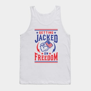 Getting Jacked On Freedom Tank Top